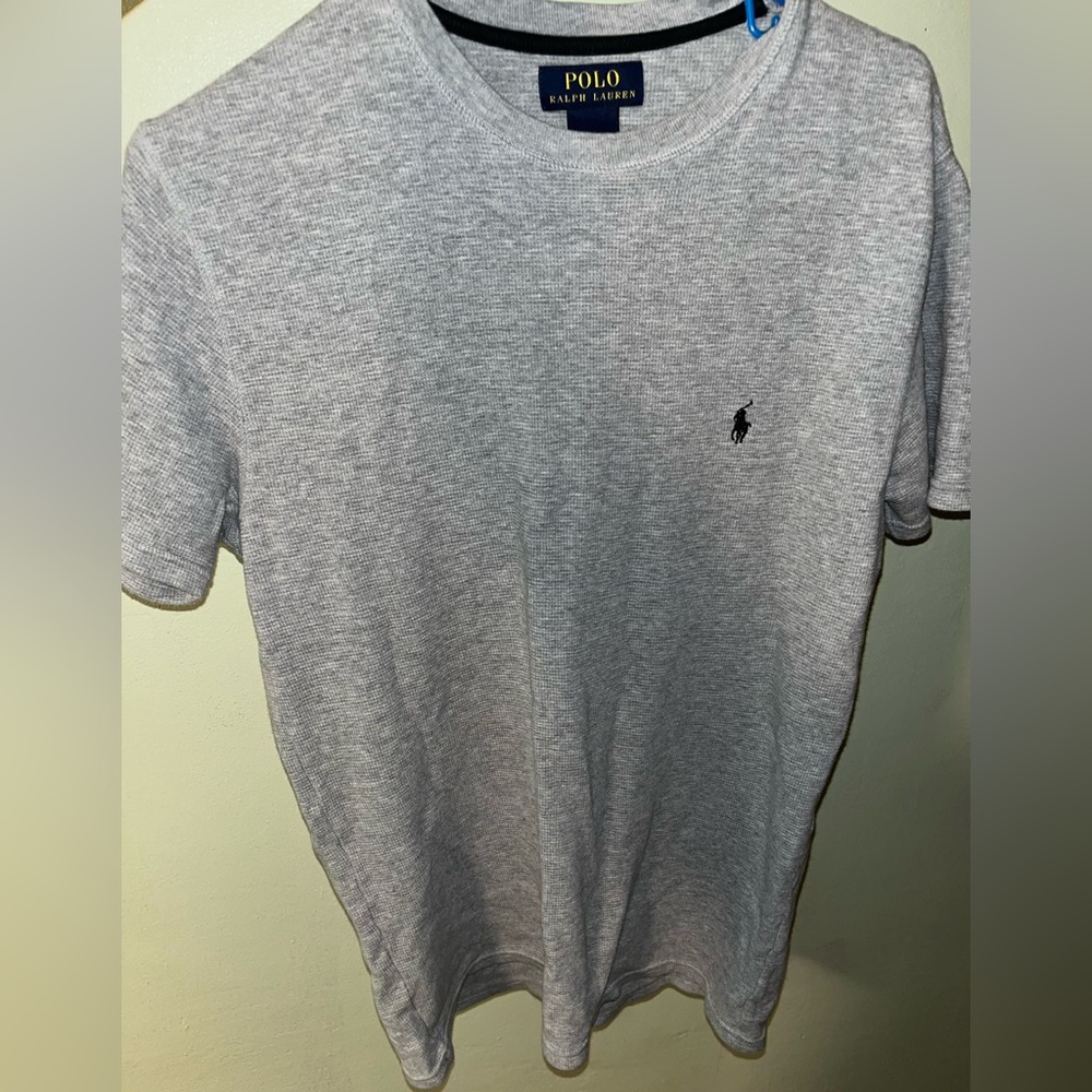 Ralph Lauren Polo Grey thermal style short sleeve t-shirt